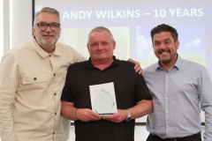 Andy Wilkins – 10 Years' Service