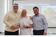 Mick Pengelly – 10 Years' Service